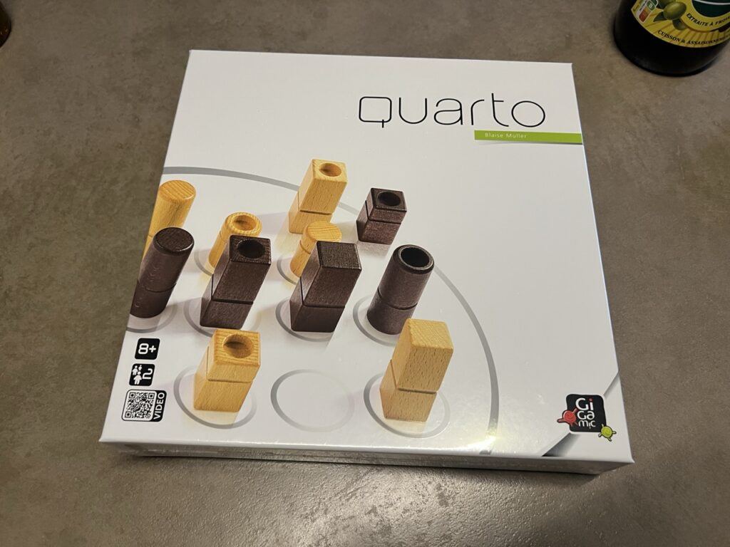 La boîte du jeu Quarto de Gigamic