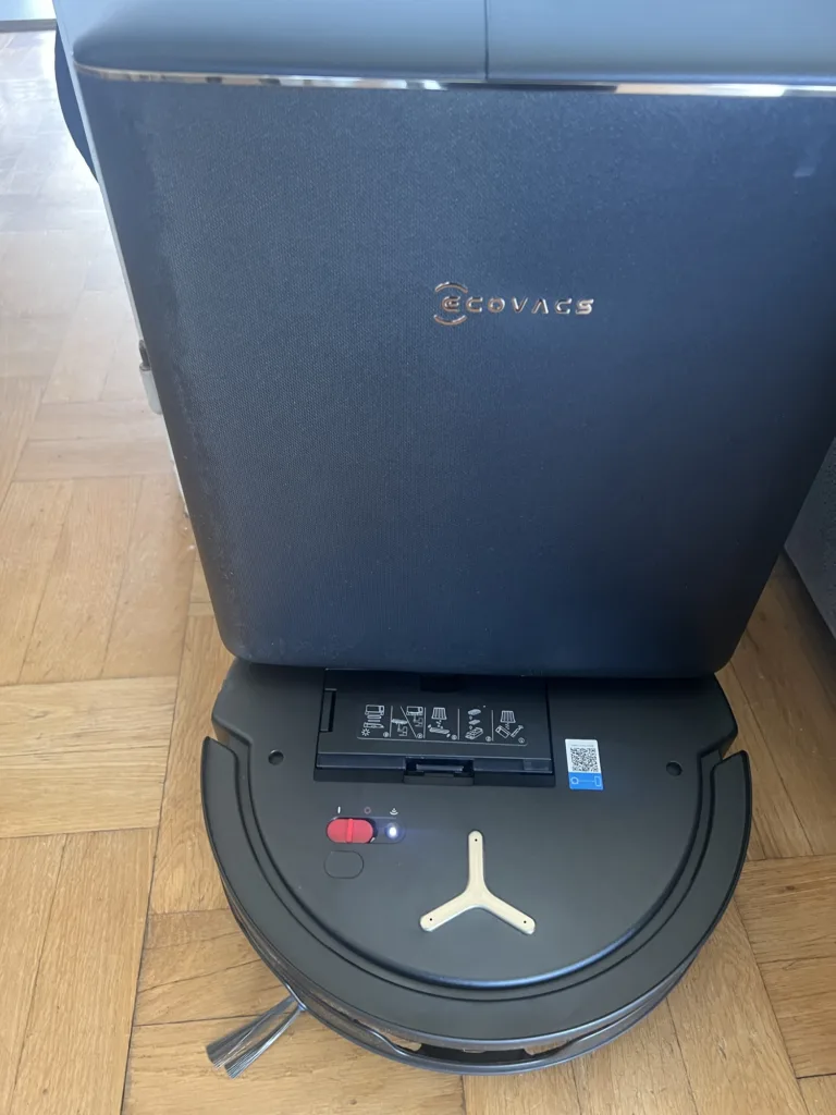 Le robot en place sur la rampe de la station OMNI