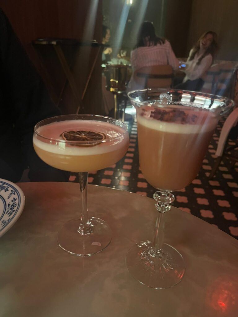 Deux cocktails maison chez Red Katz