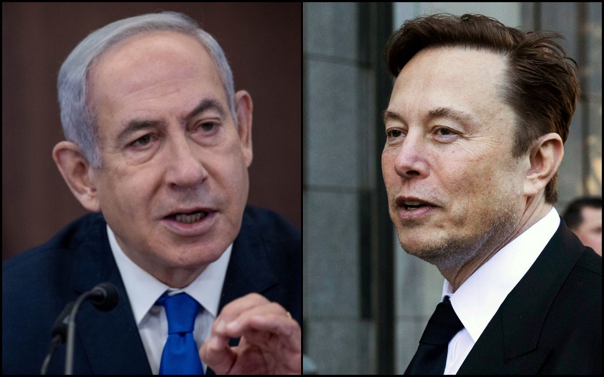 Israeli Prime Minister Benjamin Netanyahu and Tesla CEO Elon Musk
