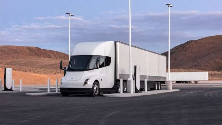 Tesla launches electric truck charging corridor from Texas to California, despite exclusion from federal program