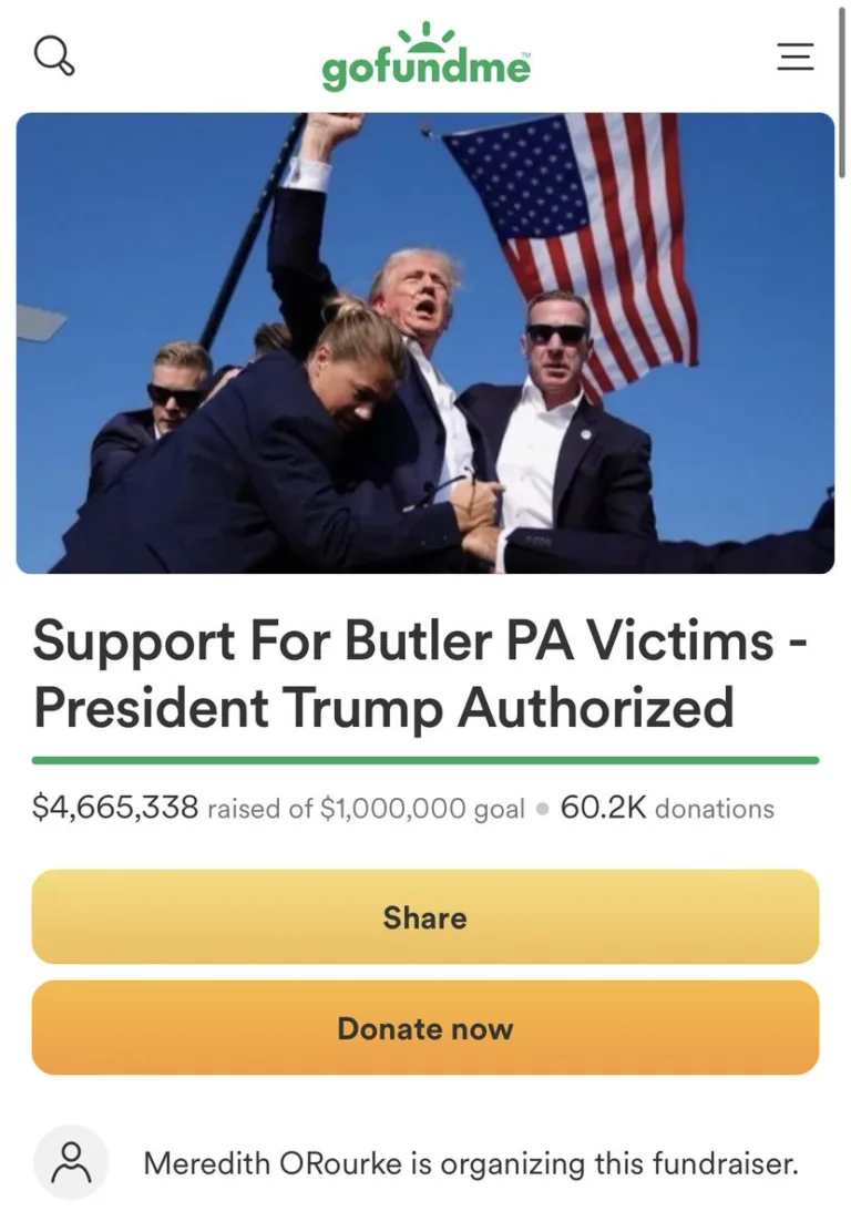Massive Support for Victims of Assassination Attempt on Former US President Trump